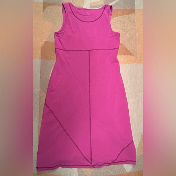 ATHLETA Medium Tall Purple Organic Cotton Tank Dress Seamed Sleeveless - Picture 2 of 10